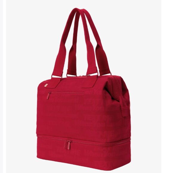 NWT Beis x Lonely Ghost The Mini Weekender  in Text Me Red - Picture 2 of 11